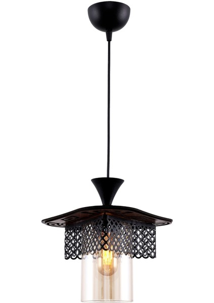 Leydi Tekli Siyah Avize fiyatları