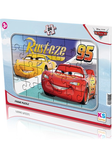 24 Parça Arabalar Cars Frame Puzzle