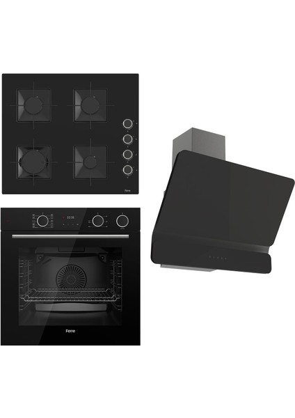 Steamart Ss Serisi Siyah Set (SS205 + XE64CS +D080 ) - Kare Emaye Izgara