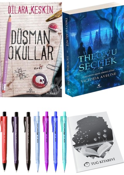 Theo'yu Seçmek ve Ephesus Yayınları Düşman Okullar 1 Dilara Keskin 2'li Set + Hediyeli