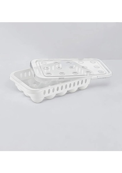 15'li Plastik Yumurta Saklama Kabı,beyaz