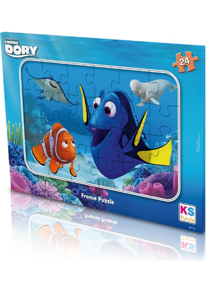 Ks Puzzle 24 Parça Kayıp Balık Dory Frame Puzzle