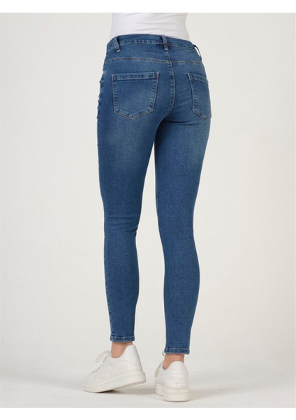 Hamile Skinny Jeans Mavi