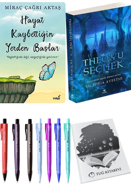 Theo'yu Seçmek ve Hayat Kaybettiğin Yerden Başlar Miraç Çağrı Aktaş 2li Set + Hediyeli