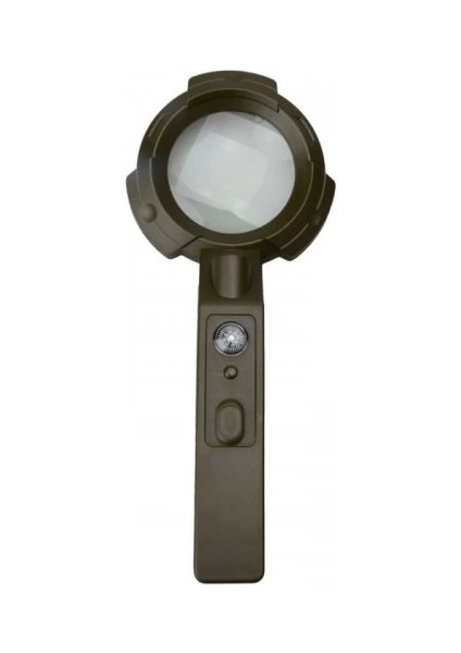 Populermarketim - 7 LED Aydınlatma,fener,pusula,4x Büyütme Okuma Büyüteç TH600557