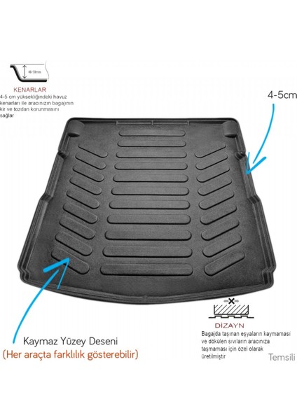 Skoda Seat Cordoba 2002-2009 Bagaj Havuzu