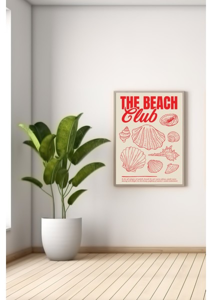 A3 The Beach Club Baskılı Poster