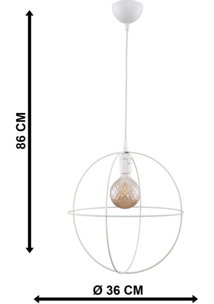 Vizyon Tekli Beyaz Model:10 Sarkıt Avize indirimleri