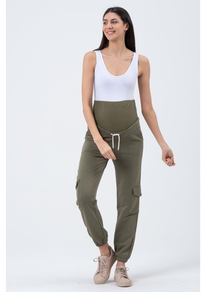 Hamile Üç Iplik Kargo Eşofman Altı Haki fiyatları