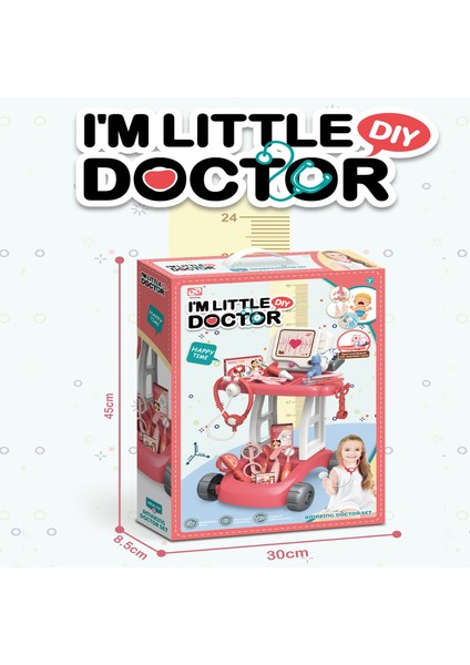 Işıklı Sesli Tekerlekli Doktor Aletleri Seti Medikal Set Dıy Oyuncak