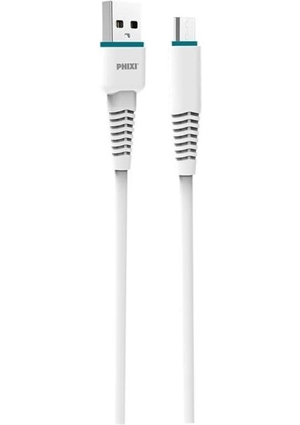 Populermarketim - Force CB464M Esnek ve Güçlendirilmiş Micro USB Şarj ve Data Kablo
