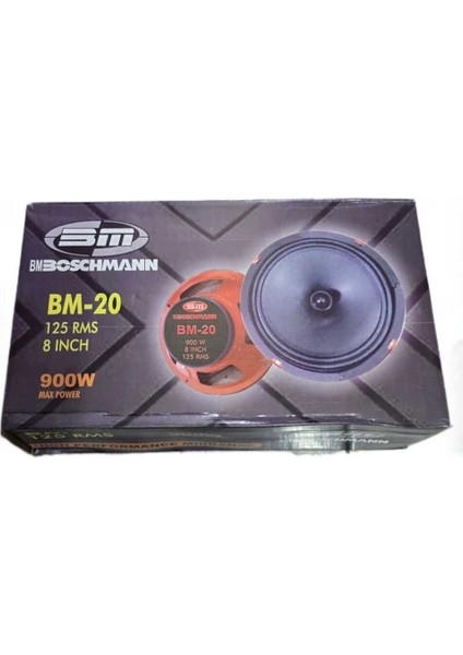 Bm-20 Oto Midrange 20CM 900 Watt (125 Rms) 2 Adet