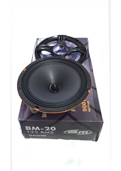 Bm-20 Oto Midrange 20CM 900 Watt (125 Rms) 2 Adet