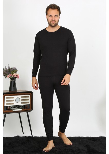 Erkek Termal Kışlık Alt Üst Içlik Takım Siyah 6868