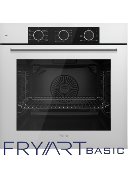 Fryart Ss Serisi Beyaz Set (SS206 + QXE62CB +D087 ) - Kare Emaye Izgara