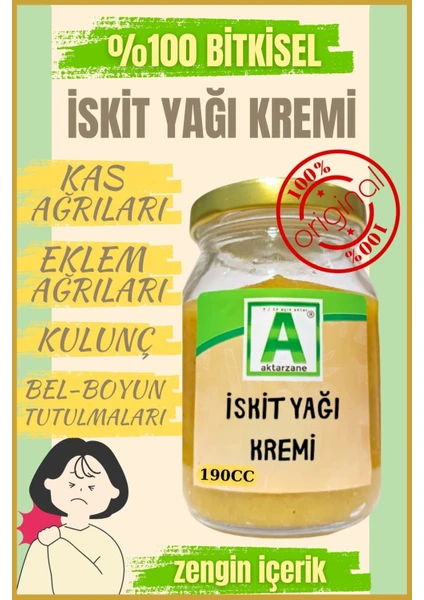 İskit Yağı Kremi Kulunç Yağı Doğal içerikli Krem 190 cc