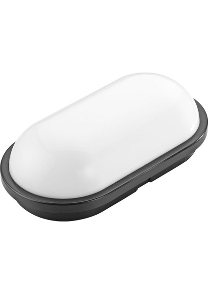 20W Oval LED Nem Su Geçirmez Banyo Bahçe Modern Tavan Lambası Siyah Kasa Beyaz Işık Aydos-20 fiyatları