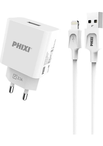 Populermarketim - Force PCH251L Lightning USB Power Iq 10W / 2.1A Kablolu Şarj Cihazı