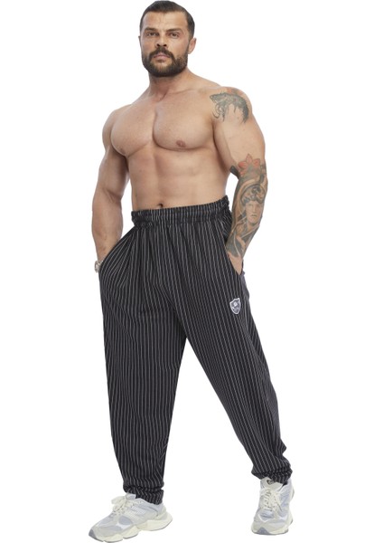 Loose Fit Çizgili Yazlık Eşofman Altı Fitness Pantolon Bgsm PNT1398 modelleri