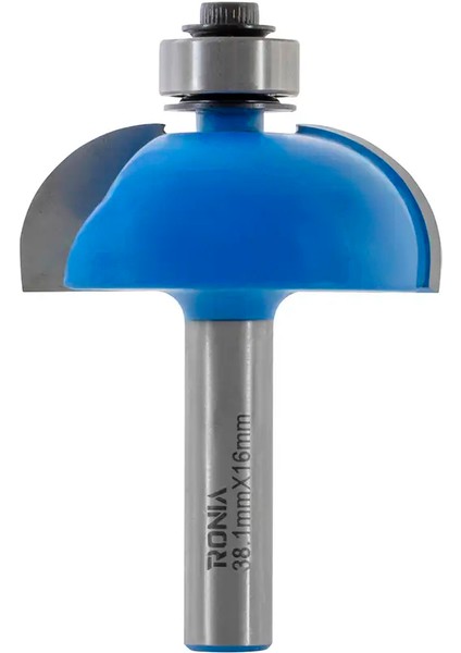 Ahşap Freze Bıçağı 10B-38116008 Rulmanlı Lamba Radüs Freze Ucu Sap 8 mm