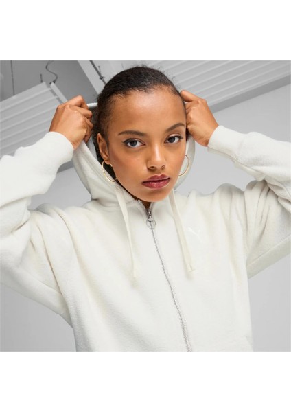 Her Full-Zip Hoodie Gri Kadın Sweatshirt modelleri