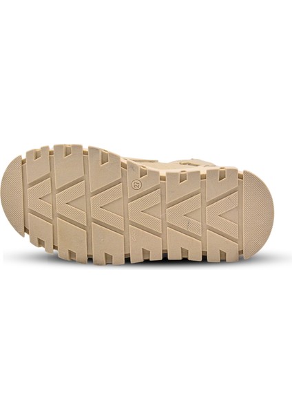 Annabel Nakış Detaylı Içi Peluş Kürklü Çift Cırlı Kız Çocuk Bot Bej Rengi fırsatları