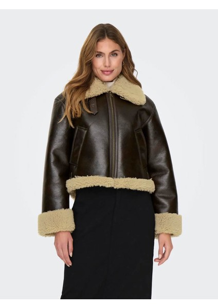 Onlverona Faux Bonded Jacket Kahverengi Kadın Deri Mont 15322434 fiyatları