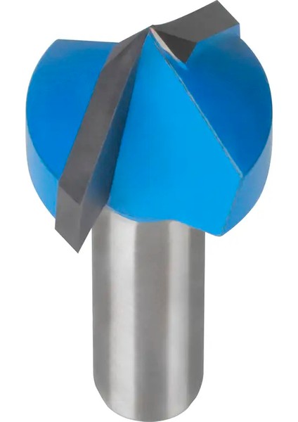 Ahşap Freze Bıçağı 09-19015808V90 Kavisli V-Yivli 90 Derece Freze Ucu Sap 8 mm