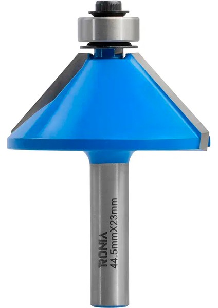 Ahşap Freze Bıçağı 12B-44523008 Rulmanlı 45 Derece Pah Freze Ucu Sap 8 mm modelleri