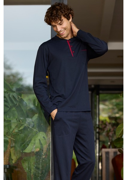 Süper Battal Jumbo Midi Yaka Pijama Takimi