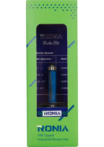 Ahşap Freze Bıçağı 07B-09030008 Rulmanlı Kenar Temizleme Freze Ucu Sap 8 mm