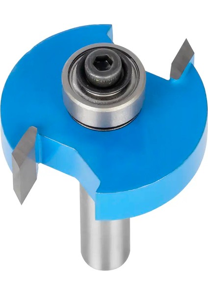 Ahşap Freze Bıçağı 11B-35010008 Rulmanlı Cam Yeri Açma İki Kanatlı Freze Ucu Sap 8 mm fırsatları