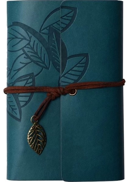 Yaprak Desenli Deri Defter