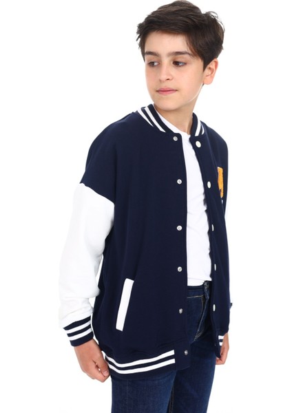 Erkek Çocuk Baskılı Kolej Hırka modelleri