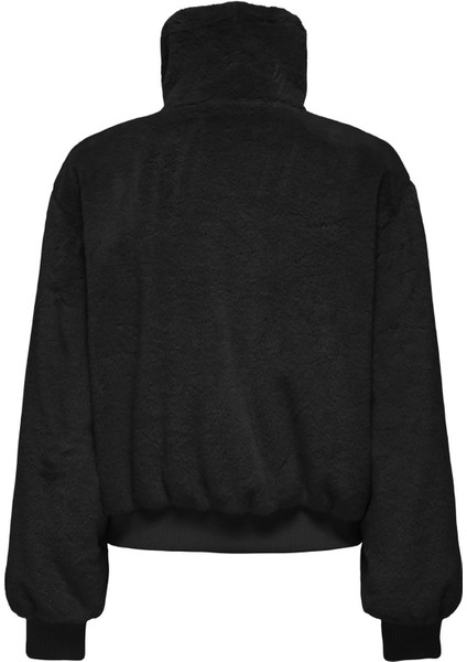 Kadın Dik Yaka Peluş Ceket - 15327330 indirimleri