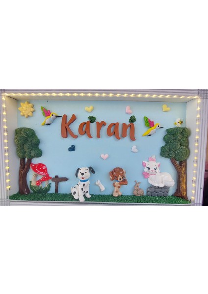 Bebek Ledli Kapı Süsü Isme Özel
