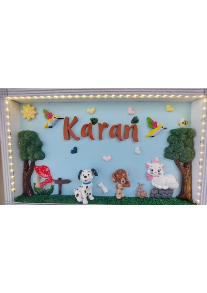 Bebek Ledli Kapı Süsü Isme Özel