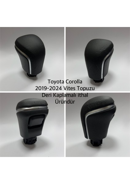 Toyota Corolla Otomatik Vites Topuzu Siyah 2020-2024 Deri Kaplamalı