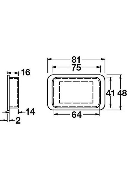 Gömme Kulp Kayı Mat Siyah 64 mm fiyatları