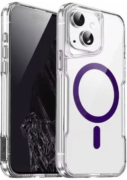 Iphone 15 Kılıf T-Max Magsafe Renkli Sert Mika Alp