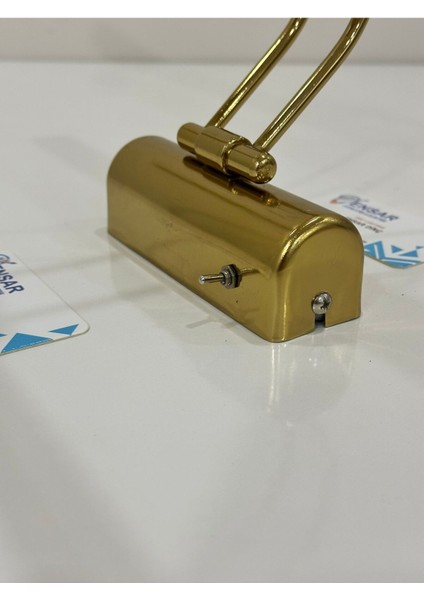 Anahtarlı 35 cm Gold Kasa Beyaz Işık Elektrikli Banyo Duvar Ayna Tablo Aydınlatma Flüt Kuğu Aplik modelleri