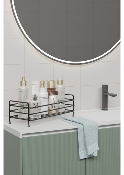 Paslanmaz Metal Çok Amaçlı Banyo, Mutfak Rafı Kozmetik , Takı Düzenleyici Organizeri