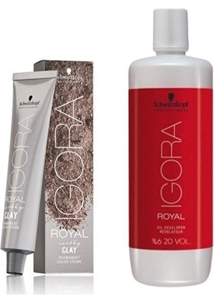 9 Adet Igora Royal Raw Essentials 7-21 Kumral Küllü Sandre Saç Boyası + 1l Oksidan