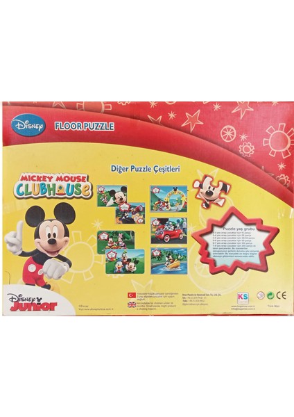 Mickey Mouse 20 Parça Floor Puzzle