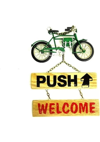 Dekoratif Metal Kapı Yazısı Bisiklet fiyatları