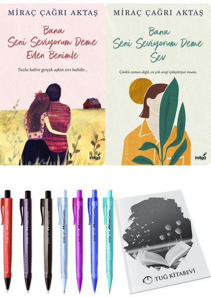 Bana Seni Seviyorum Deme Evlen Benimle Miraç Çağrı Aktaş ve Bana Seni Seviyorum Deme Sev Miraç Çağrı Aktaş 2li Set + Hediyeli