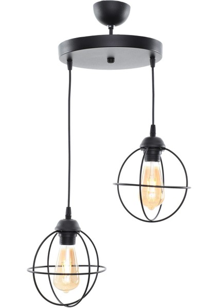 Zumba 2'li Siyah Tepsili Sarkıt Avize fiyatları