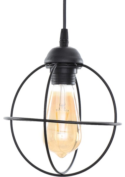 Zumba 2'li Siyah Tepsili Sarkıt Avize modelleri