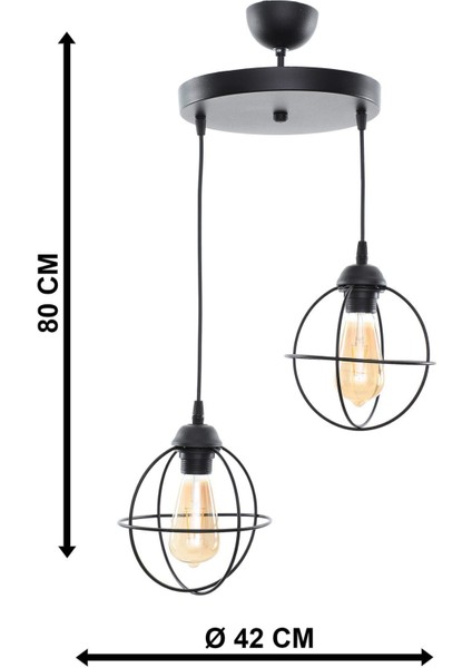 Zumba 2'li Siyah Tepsili Sarkıt Avize fırsatları