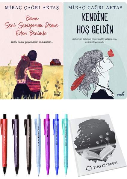 Bana Seni Seviyorum Deme Evlen Benimle Miraç Çağrı Aktaş ve Kendine Hoş Geldin Miraç Çağrı Aktaş 2li Set + Hediyeli